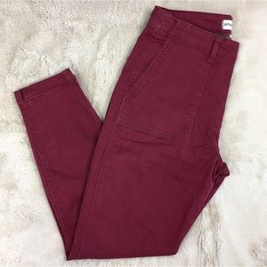 Studio Blue Burgundy Sophia Utility Pocket Skinny Pant from Stitch Fix